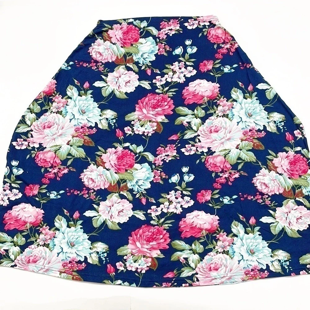 Navy floral 4-in-1 Nursing Cover, Car Seat Cover, Shopping Cart Cover & Scarf